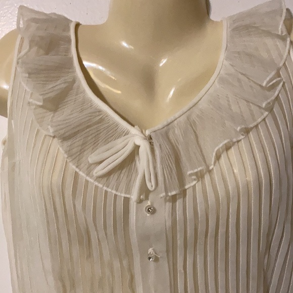 Vintage 40’s Judy Bond Sheer Nylon Blouse, size 34, So sexy - Picture 2 of 4
